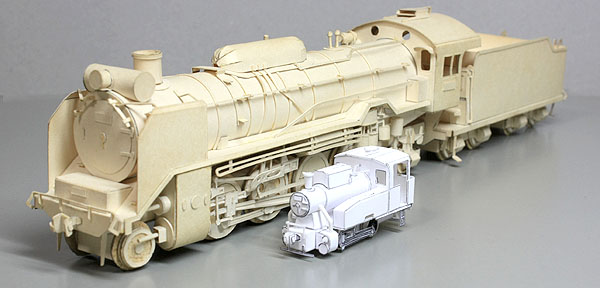 復刻 切りぬく本、紙で作る日本の蒸気機関車